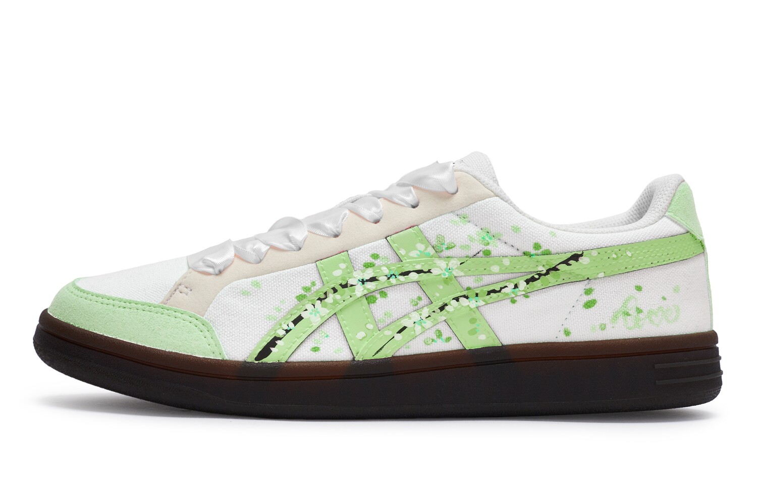 Кроссовки Onitsuka Tiger Advanti Skateboarding Shoes Unisex Low-top Pastel Green, белый/светло-зеленый