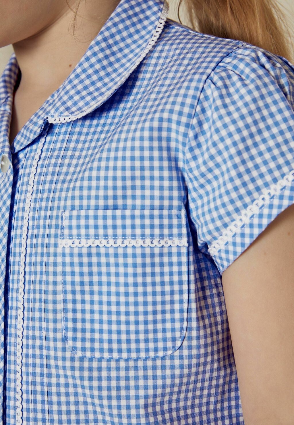 

Повседневное платье BUTTON FRONT GINGHAM Next, цвет mid blue