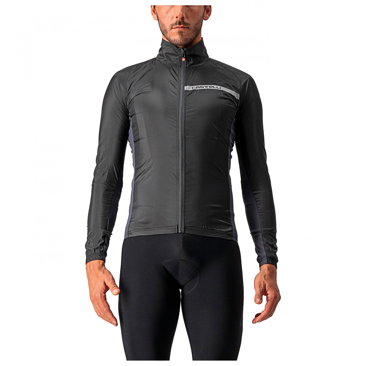 

Велосипедная куртка Castelli Squadra Stretch, цвет Light Black/Dark Gray