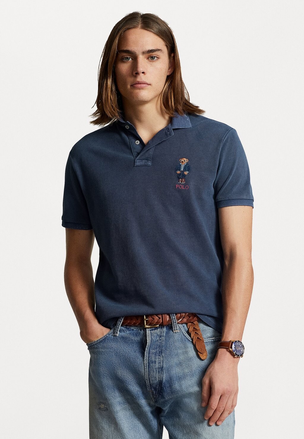 

Рубашка-поло SHORT SLEEVE Polo Ralph Lauren, цвет newport navy
