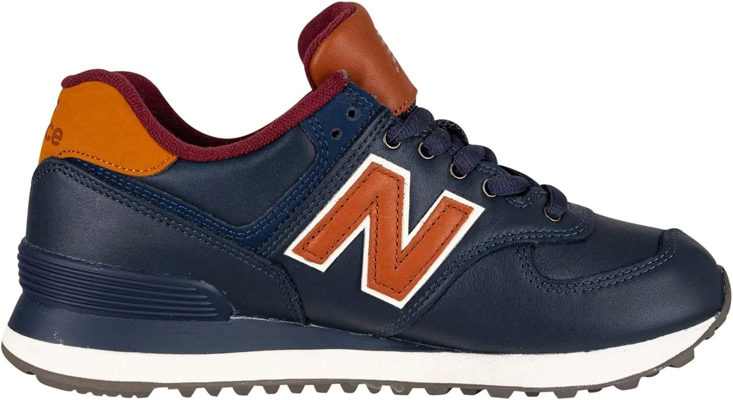 Мужские кроссовки New Balance 574, синий/коричневый — фото 3
