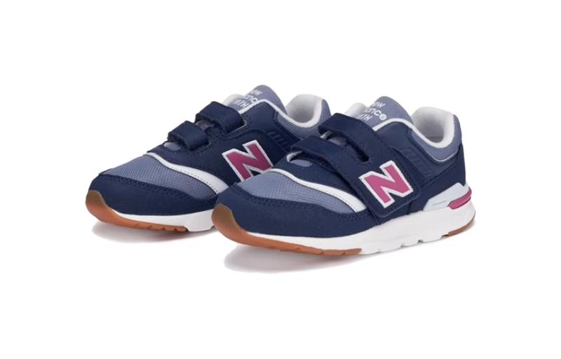 New Balance NB 550 амортизирующие износостойкие низкие детские ботинки blue для малышей — фото 4