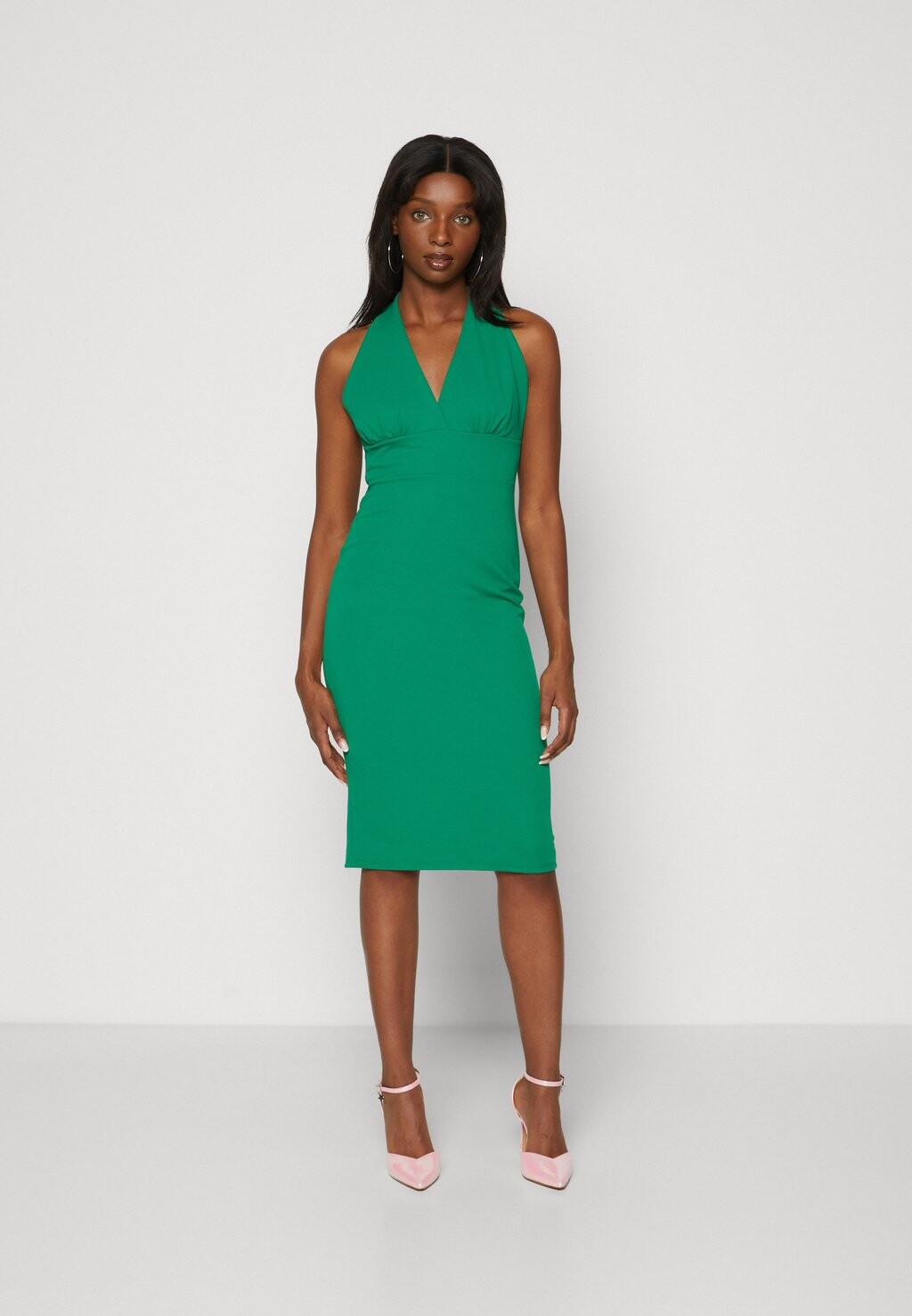 

Платье из джерси Jack Halter Neck Midi WAL G, цвет leaf green