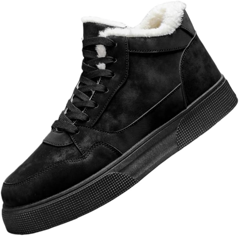 

Мужские стильные зимние ботинки Clolinde большого размера с толстой подошвой и утолщенными стенками, сохраняющими тепло, в ретро стиле с ремешком до середины голени. Подходят для улицы и повседневного ношения, черный