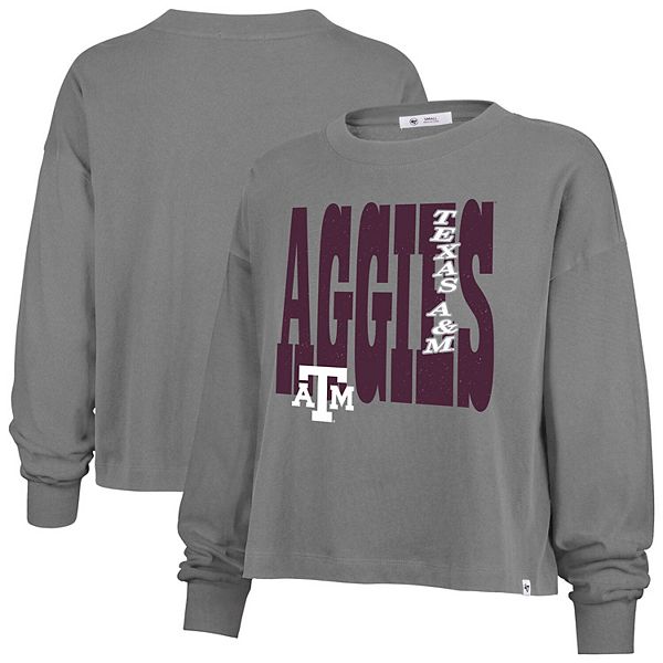 

Женская футболка с длинным рукавом '47 Texas A&M Aggies Stacked Sydney 47 Brand