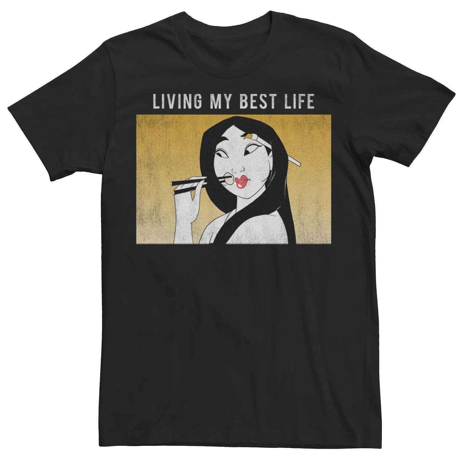 

Мужская футболка Disney Mulan Living My Best Life Licensed Character