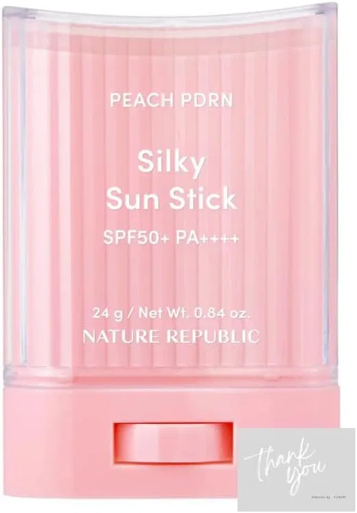 Солнцезащитный стик Peach PDRN Silky UV SPF50+ PA++++, 24 г, розовый