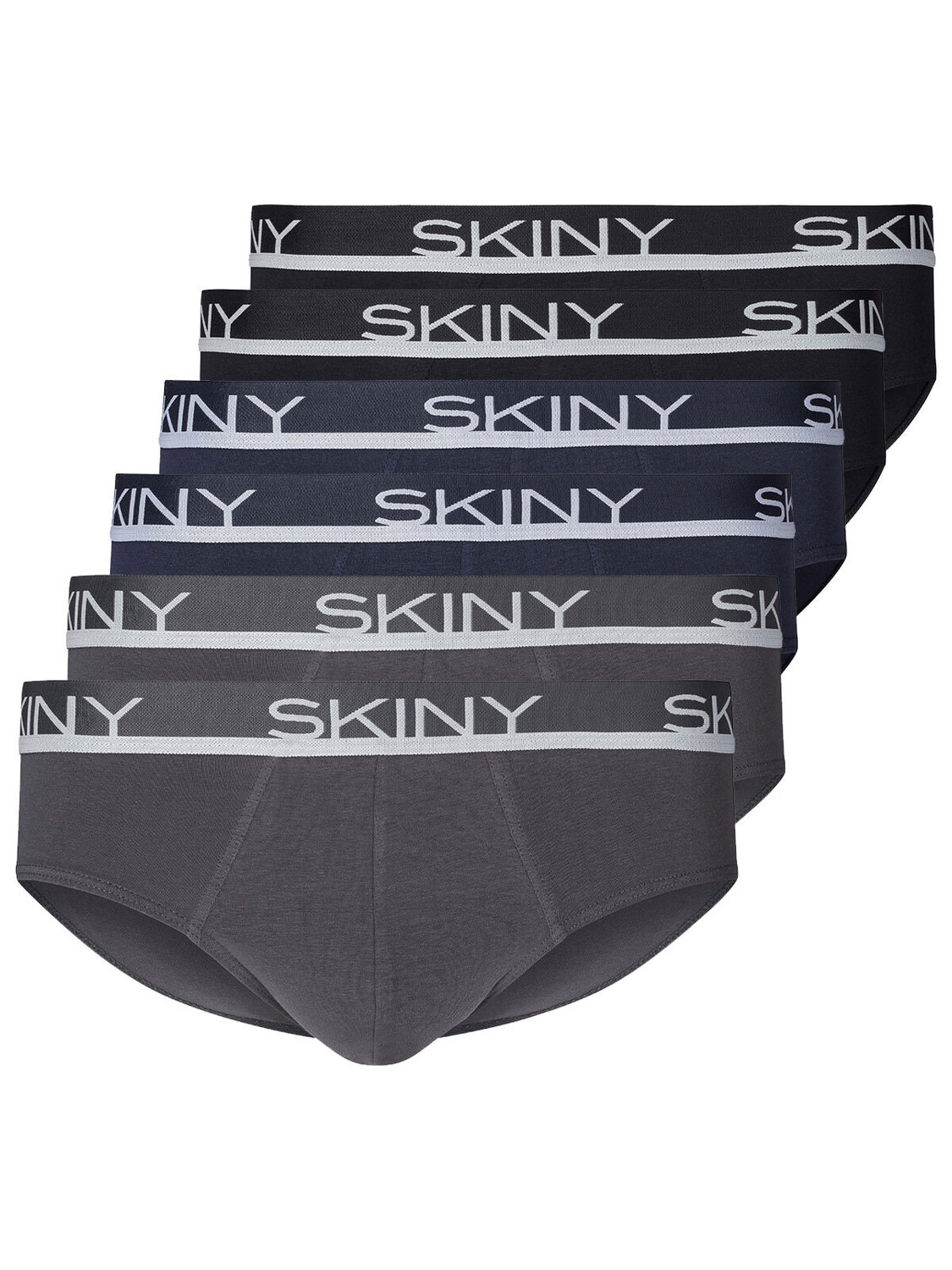 

Трусы Skiny 6er Pack Brasil, цвет greyblueblack selection