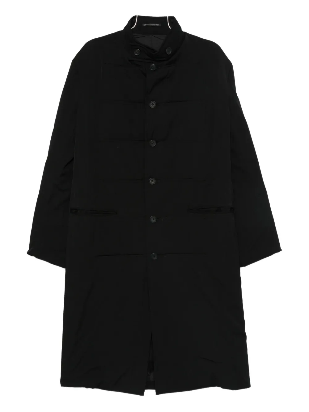 

Однобортное пальто Yohji Yamamoto, черный