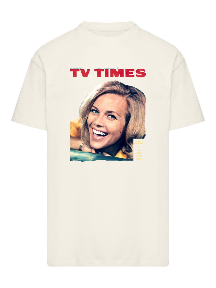 

Рубашка F4NT4STIC TV Times Honor Blackman 1964 Cover, бежевый/слоновая кость