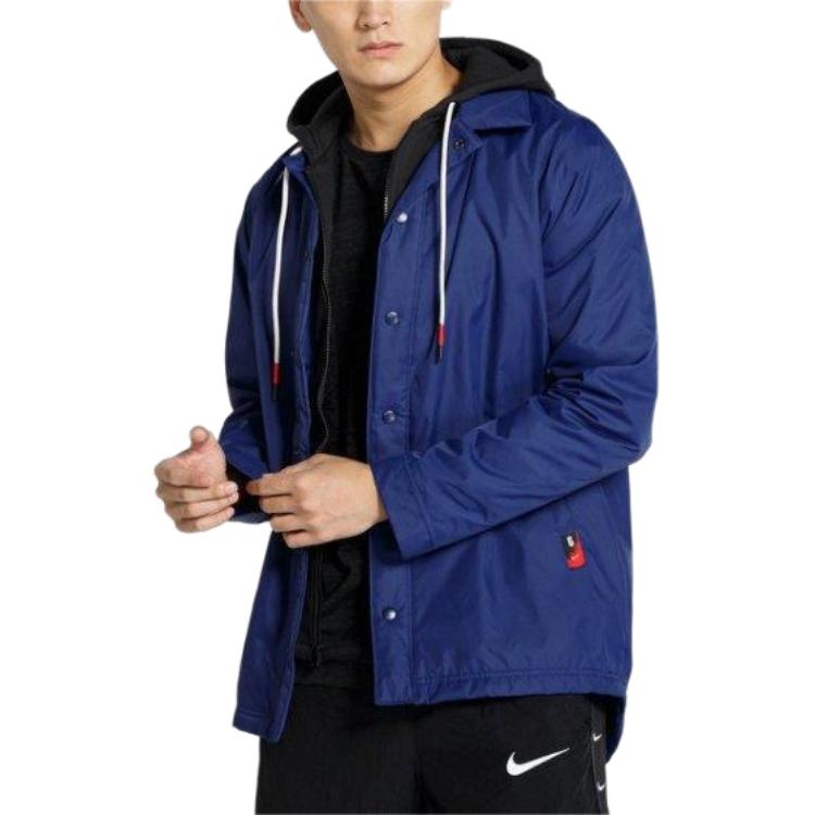 Nike Куртка KYRIE JKT PROTECT Мужская Синяя, Blue — фото 3