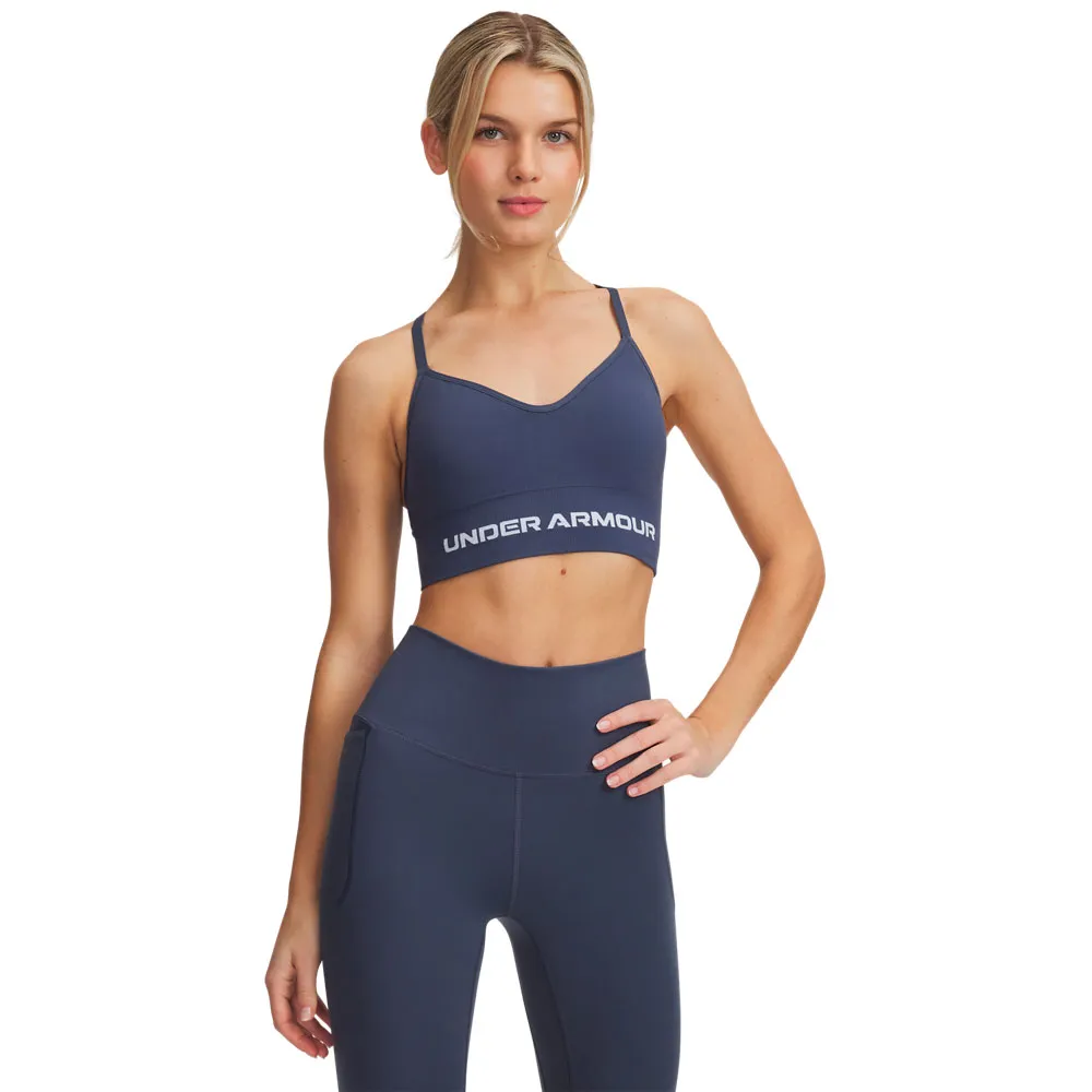 

Спортивный топ Under Armour Vanish Seamless low support, синий