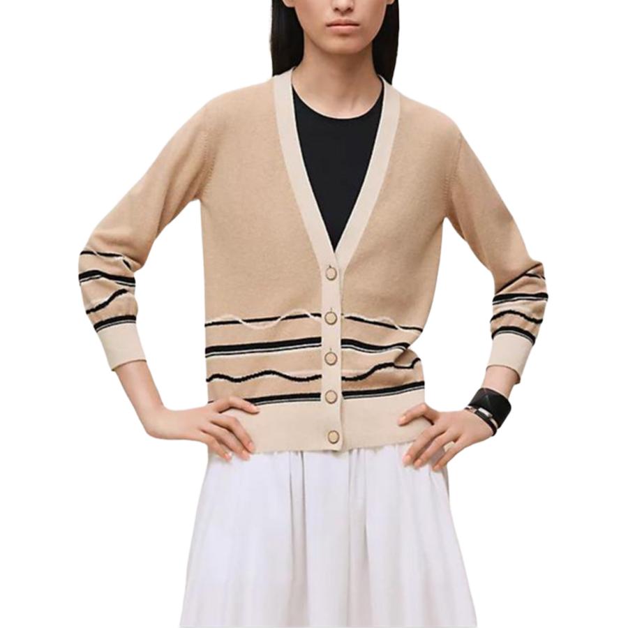 

Свитер из кашемира для женщин SS26 Spring Summer Collection HERMES, cashews бежевый