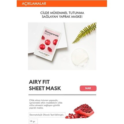 Тканевая маска Missha — Airy Fit Гранатовая, 19 г — фото 2
