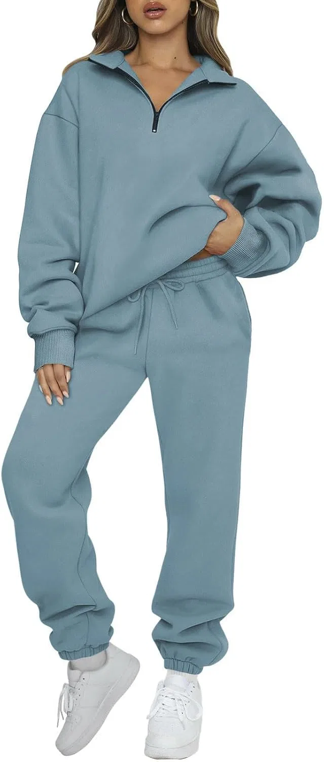 Спортивный костюм с полузамком, Teal