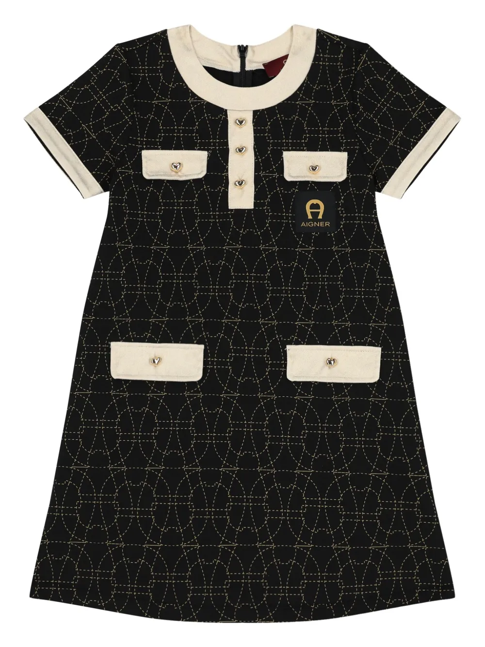 

Платье с логотипом Aigner Kids, черный