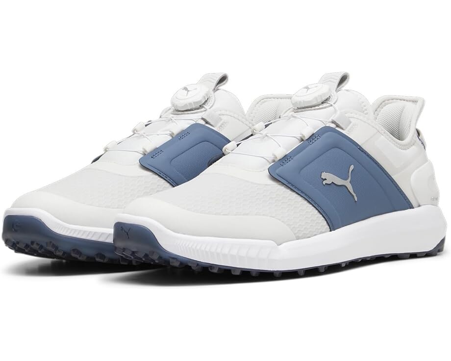 

Кроссовки PUMA Golf Ignite Elevate Disc Golf Shoes, цвет Feather Gray/Evening Sky/Puma White, Белый, Кроссовки PUMA Golf Ignite Elevate Disc Golf Shoes, цвет Feather Gray/Evening Sky/Puma White
