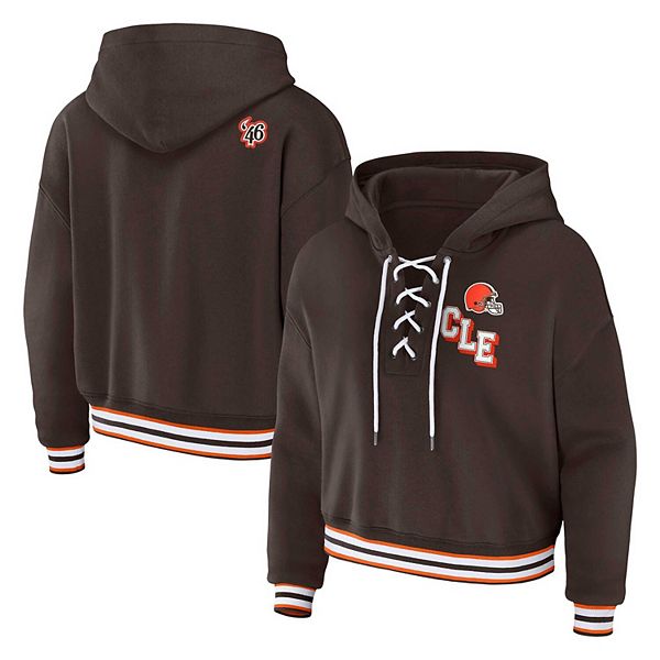

Женский плюс сайз худи Cleveland Browns на шнуровке Wear By Erin Andrews, Коричневый, Женский плюс сайз худи Cleveland Browns на шнуровке Wear By Erin Andrews