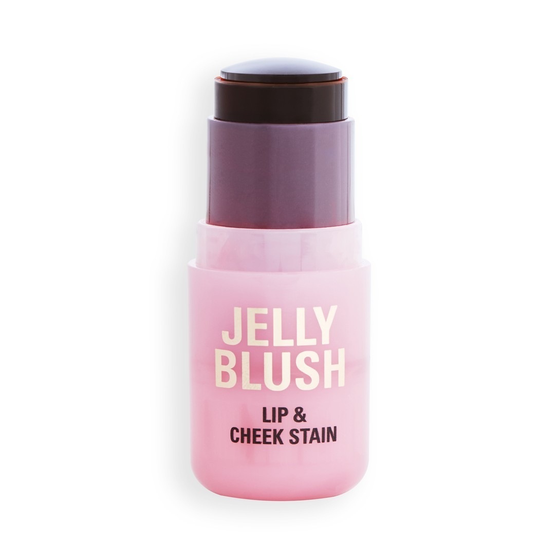 

Помада для губ jelly blush stick lip and cheek stain strawberry pink Revolution, peach, вес 5.5 гр.