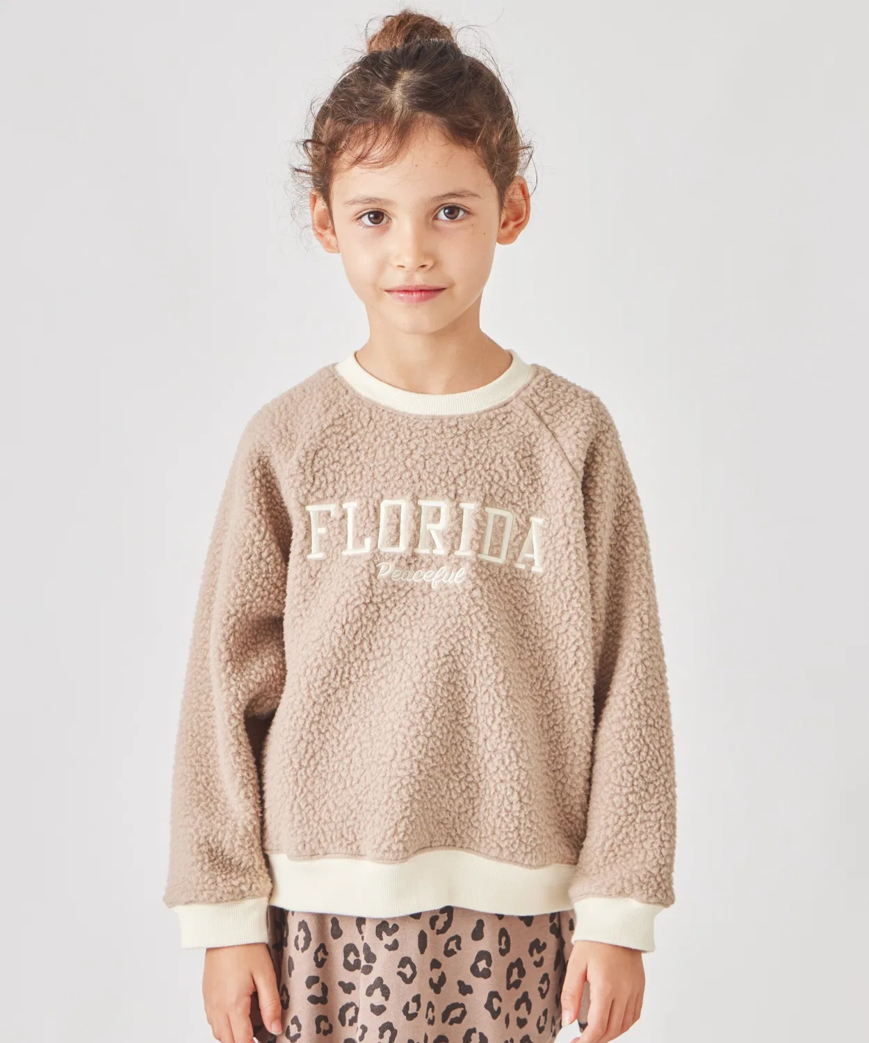 Детский пуловер из флиса ever closet, мока