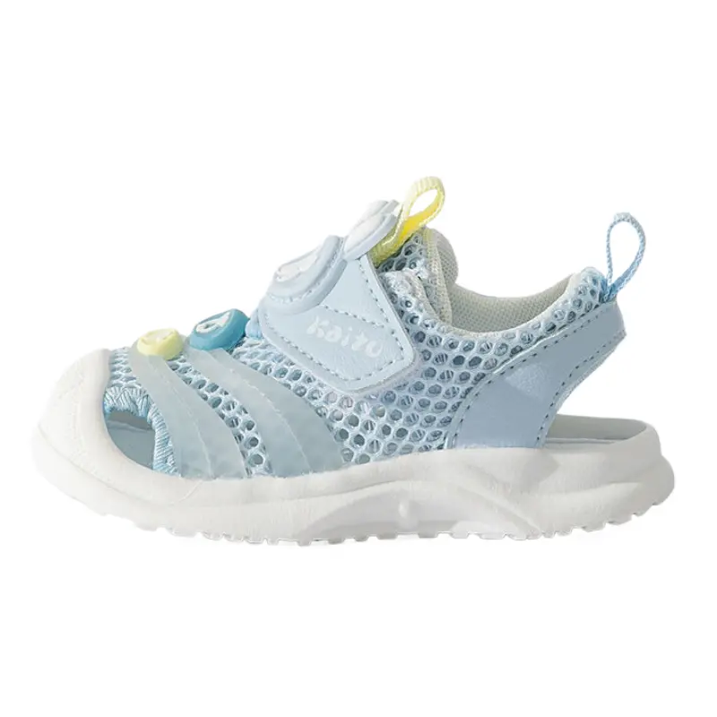 

Нескользящие дышащие низкие детские туфли для малышей, начинающих ходить Bradmiller, синий