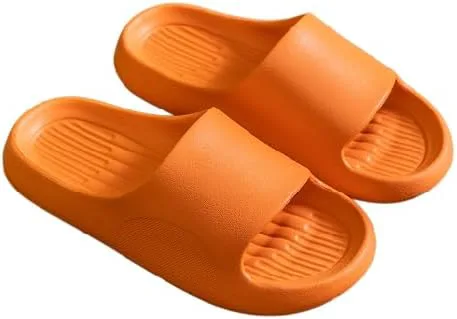 

Душевые шлепанцы для женщин, тапочки для мужчин, легкие для ванной, мягкие, противоскользящие, водонепроницаемые обувь для душа, бассейна, пляжа BYDZKJ, оранжевый