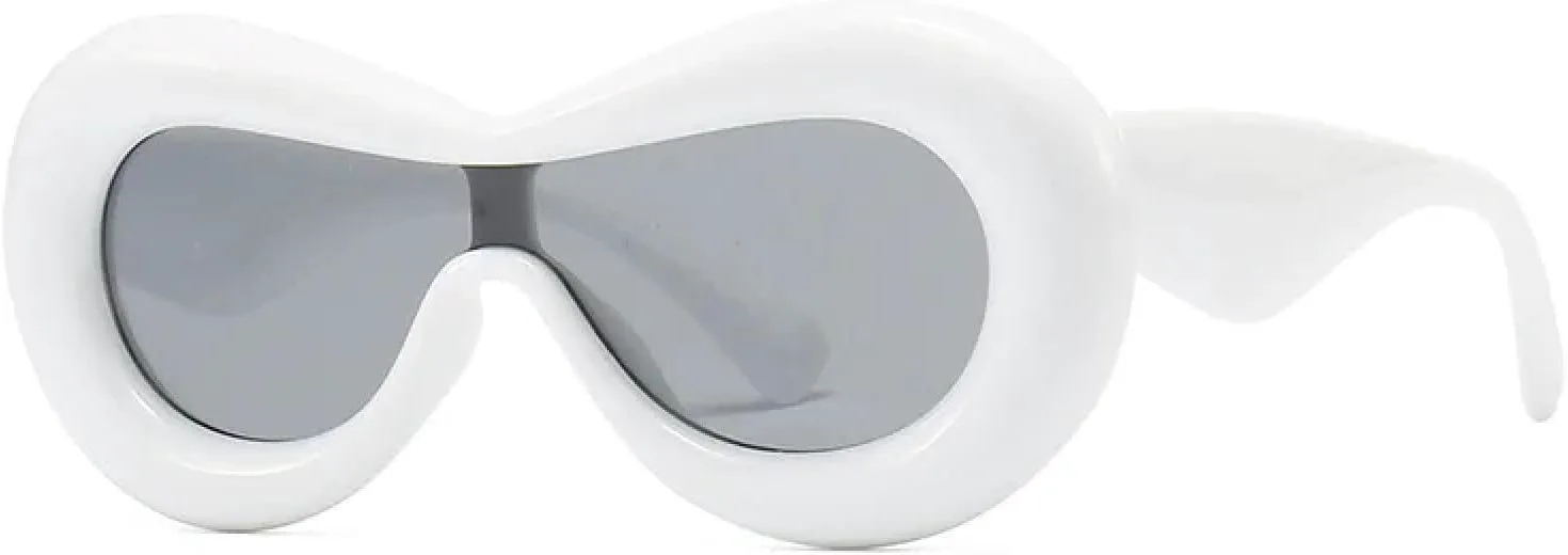 

55138 Женские солнцезащитные очки, роскошные солнцезащитные очки для леди, винтажные зеркальные очки в большой оправе, Oculos De Sol Femi TOIPASTN, C5white