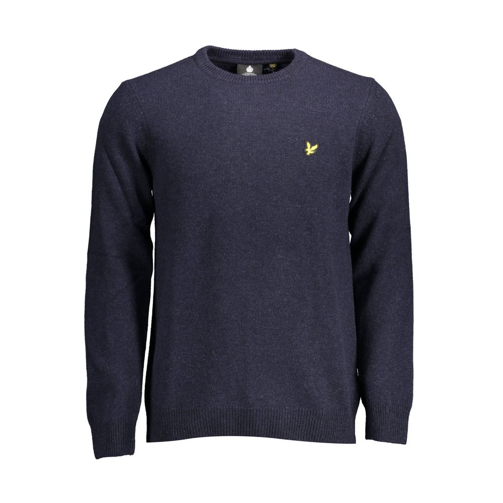 

Синий шерстяной мужской свитер Lyle & Scott