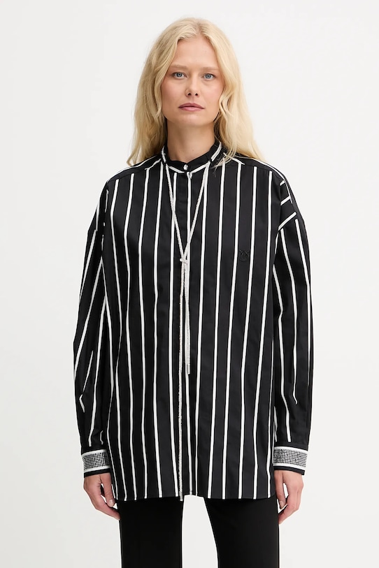 

Хлопковая рубашка Pinko, черный