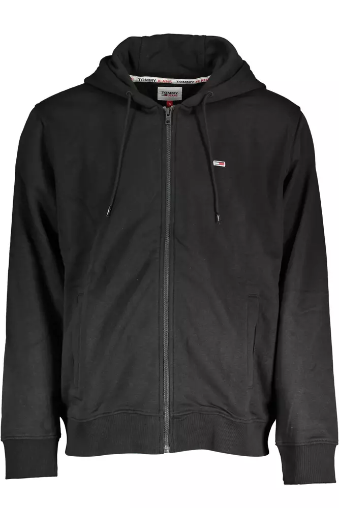 

Черный хлопковый мужской свитер Tommy Hilfiger