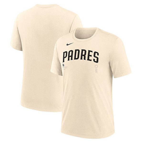 

Мужская футболка Natural San Diego Padres Wordmark Tri-Blend Nike