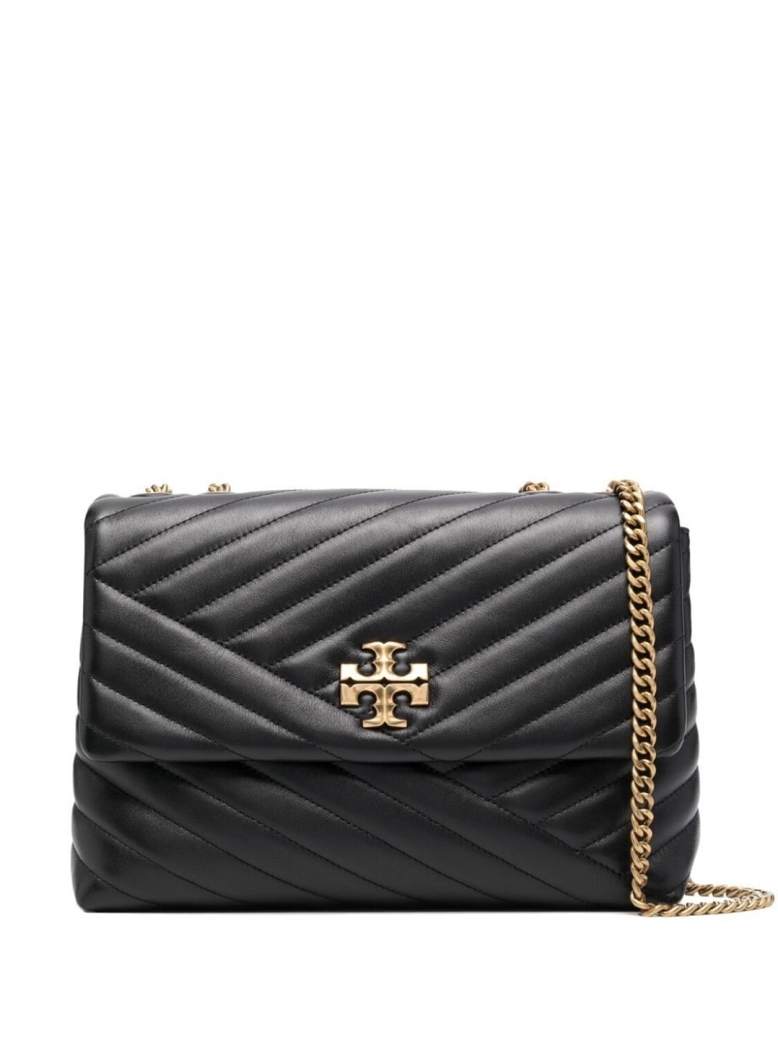 

Tory Burch сумка на плечо Kira с узором шеврон, черный