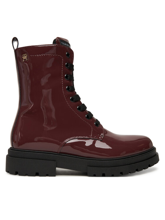 Шнурованные ботильоны Lace-Up Bootie T4A5-34025-0775 D Tommy Hilfiger, красный