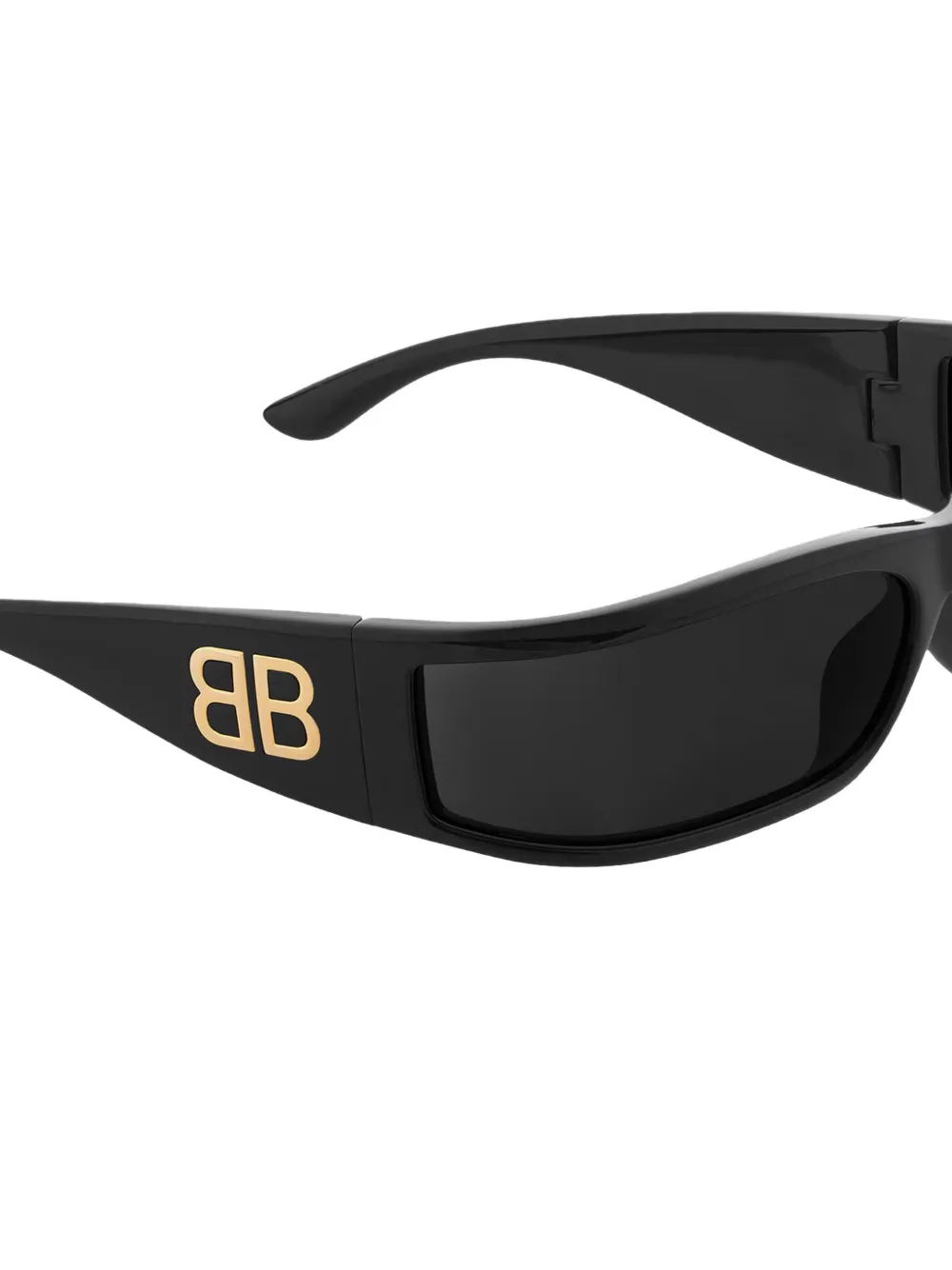 Солнцезащитные очки в прямоугольной оправе с логотипом Balenciaga Eyewear, черный — фото 3