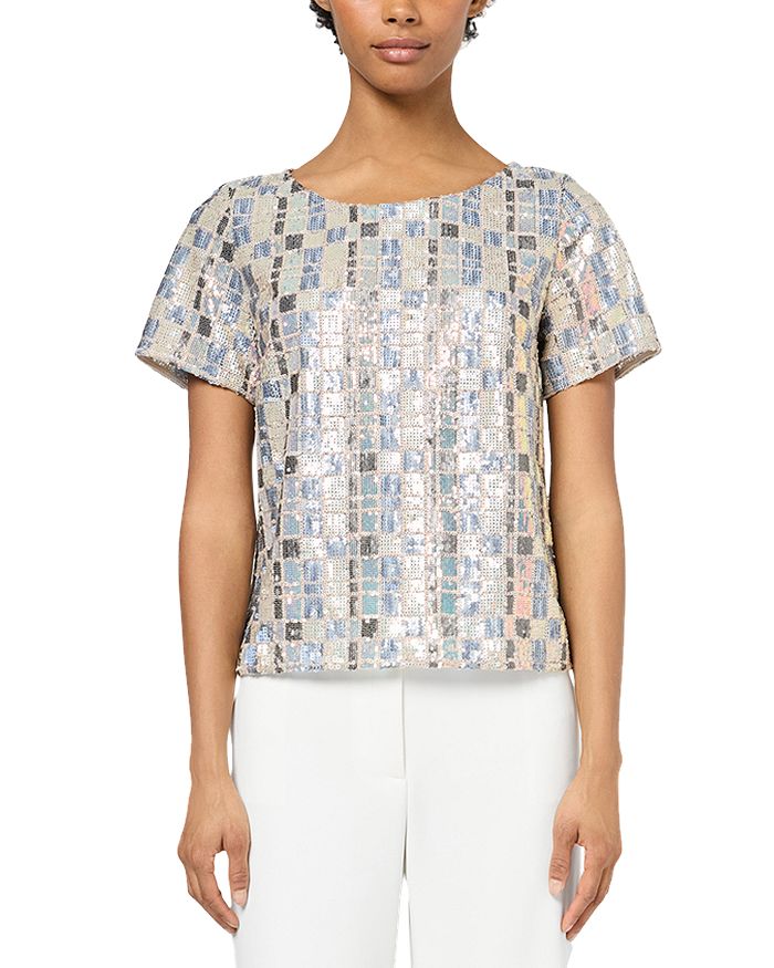 

Топ с пайетками Uze Gerard Darel, мультиколор