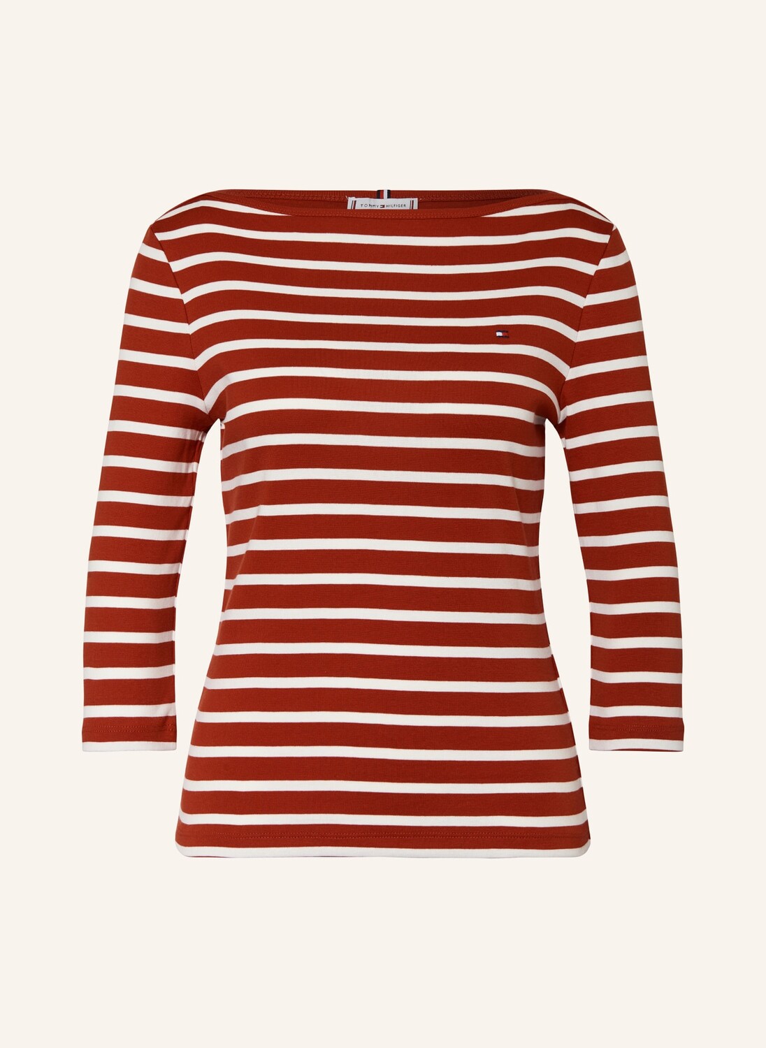 

Рубашка с рукавами 3/4 TOMMY HILFIGER, темно-красный/экрю