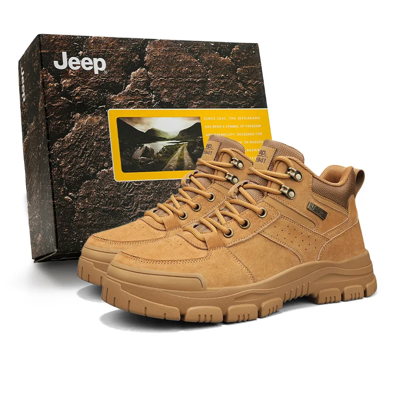 Короткие армейские ботинки на низком каблуке для мужчин Jeep, Earth Yellow