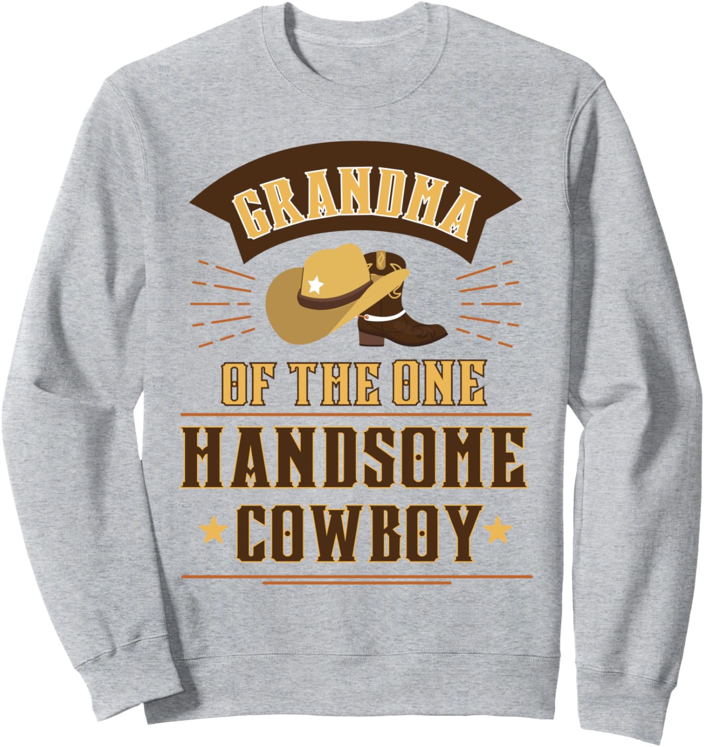 

Толстовка для мальчика на первый день рождения в стиле ковбоя, вестерна и родео, с надписью Бабушка Family Look Western Cowboy Decorations Gifts, серый