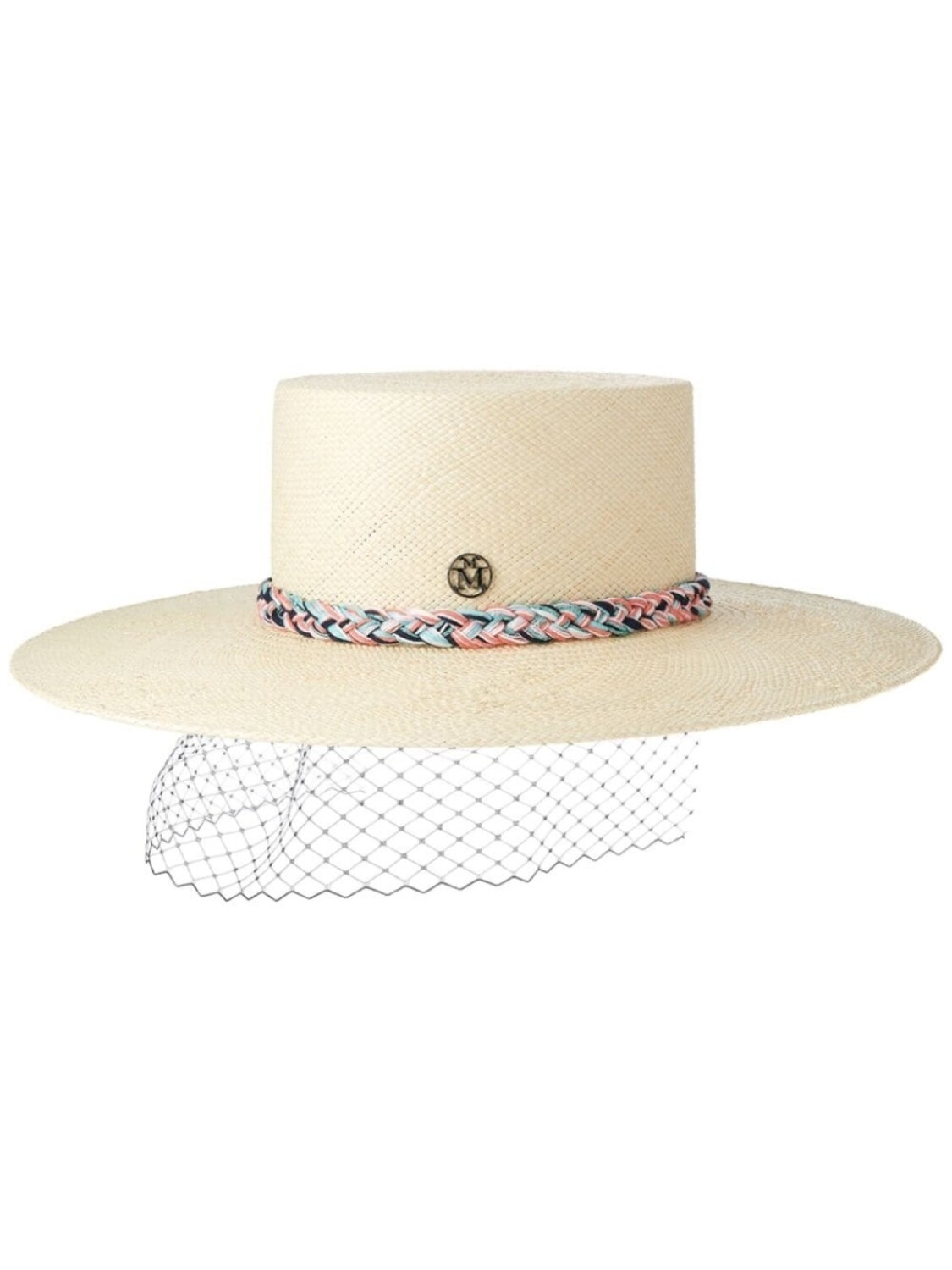 

Maison Michel соломенная шляпа Lana Veil, нейтральный цвет