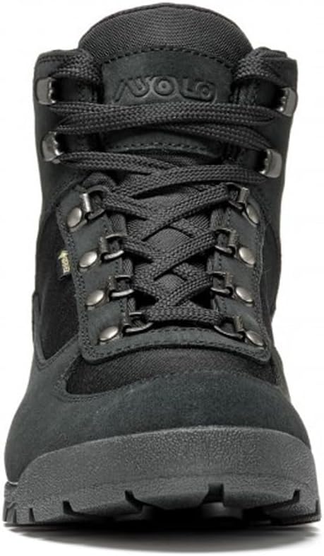 Мужские походные ботинки ASOLO SUPERTREK GTX с водоотталкивающей и дышащей 1,6-1,8 мм замшей/полиэстером, шнуровкой и амортизированной средней голенью, черный — фото 3