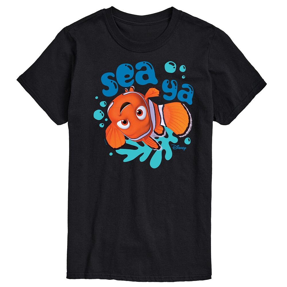 

Мужская футболка с рисунком Sea Ya от Disney/Pixar's Finding Nemo Disney / Pixar, черный