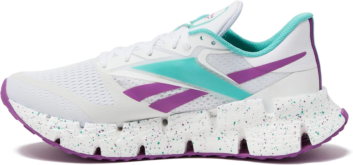 Мужские беговые кроссовки Reebok Floatzig, белый/фиолетовый — фото 3