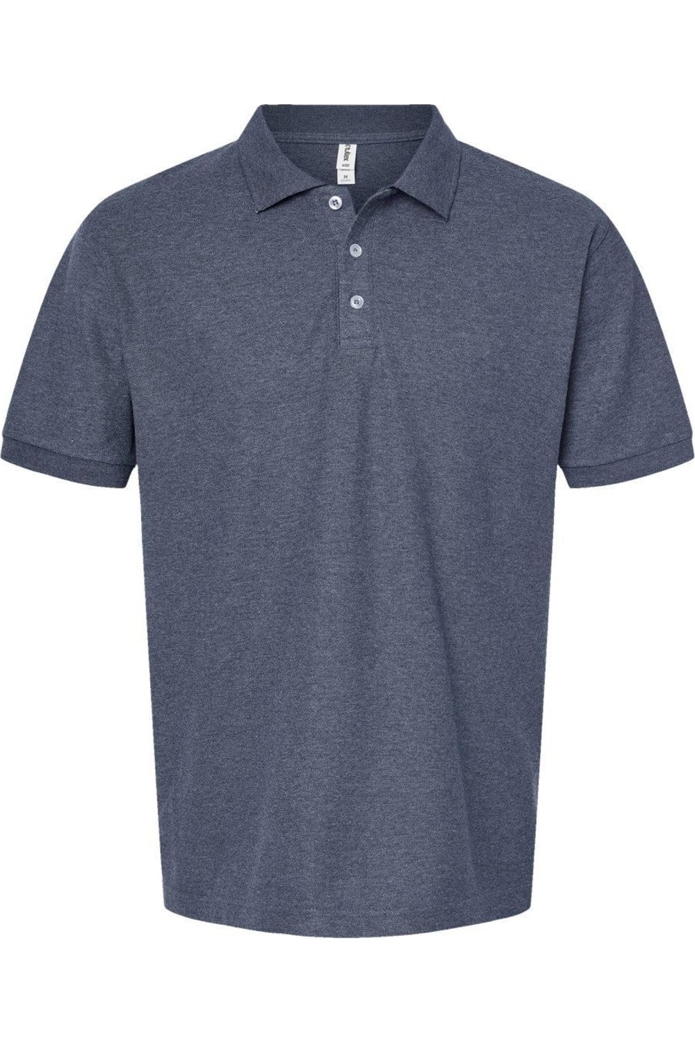 

Спортивное поло Tultex Unisex 50/50, цвет heather navy