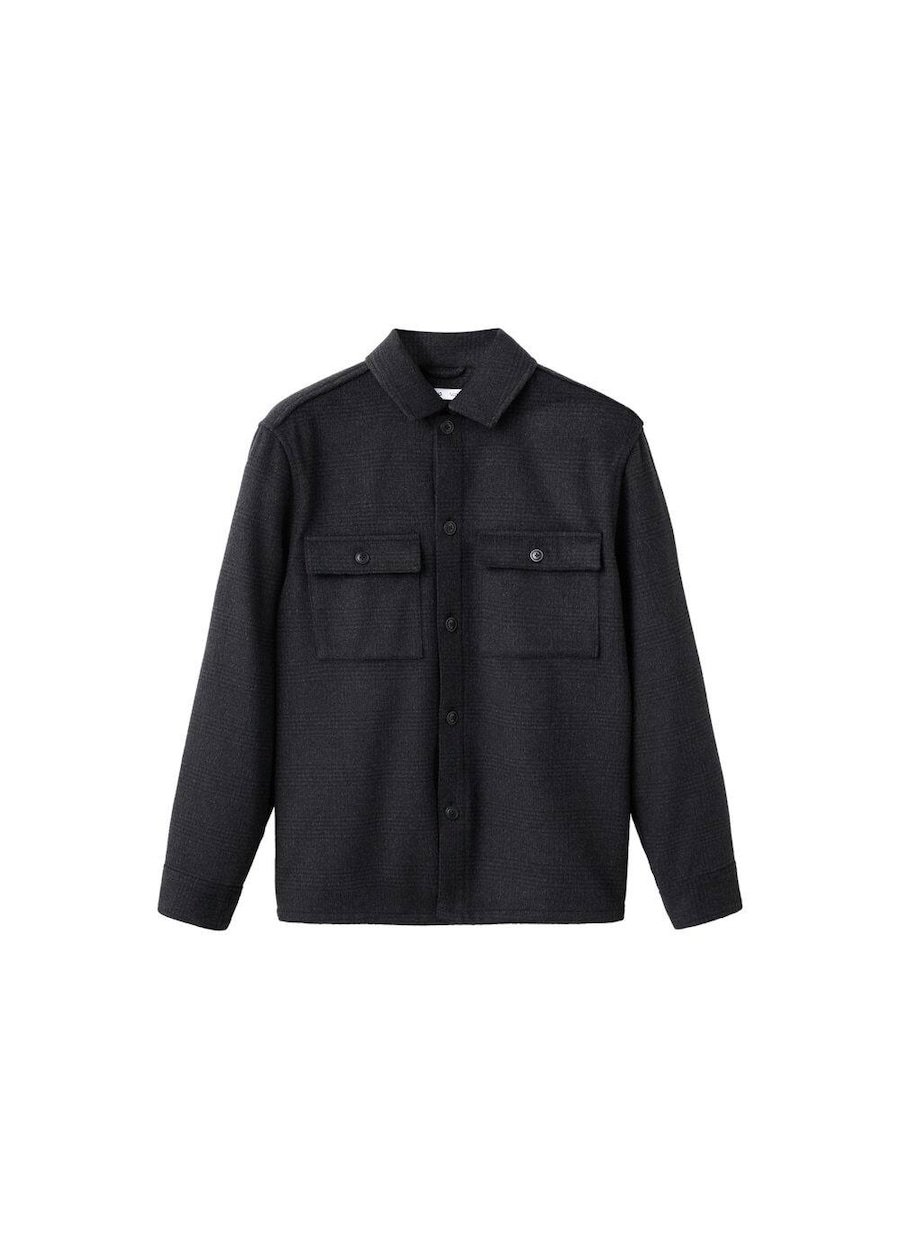 

Куртка межсезонная MANGO MAN Rac, черный