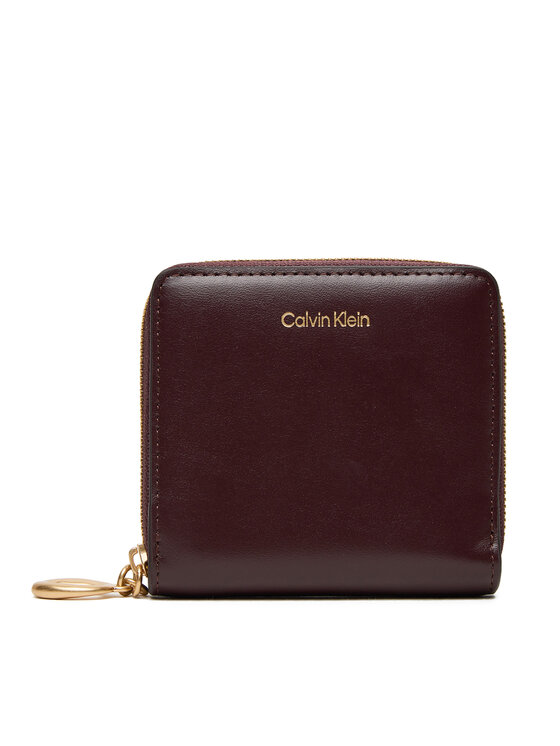 

Маленький женский кошелек Hardware Square Zip Around LV04F1044G Calvin Klein, красный