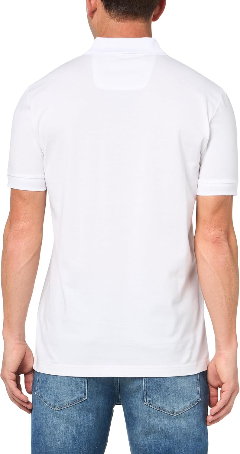 Мужская спортивная рубашка-поло BOSS Pio Sporty Tonal Collar, White Oak — фото 2