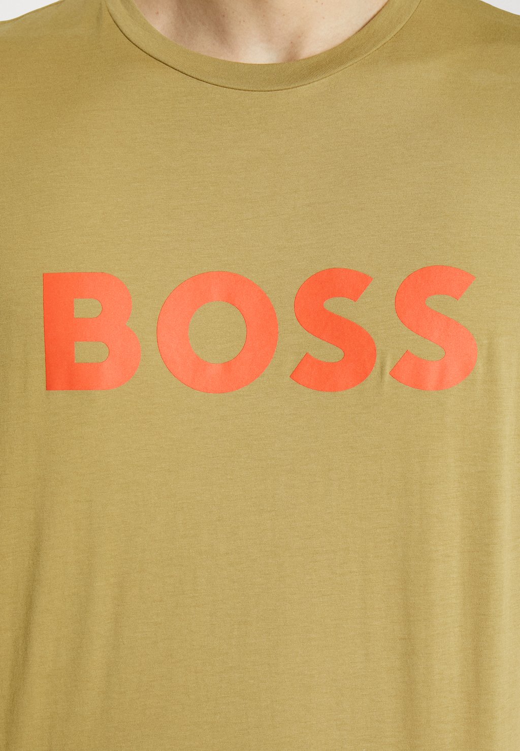 

Футболка с принтом THINKING BOSS, бежевый