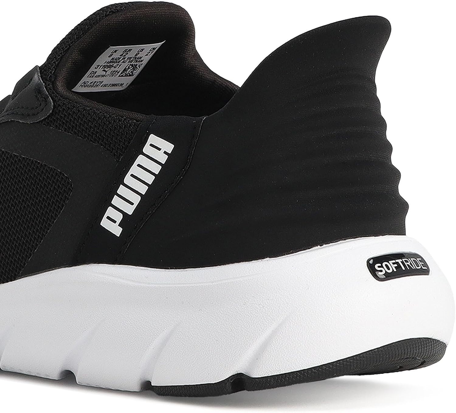 Мужские беговые кроссовки PUMA, белый/черный — фото 2