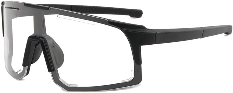 

Модные цельные солнцезащитные очки для мужчин и женщин в винтажном стиле, для активного отдыха, спорта, пляжа, серфинга, полуободковые очки, цветные, UV400 KTUCN, Black Clear