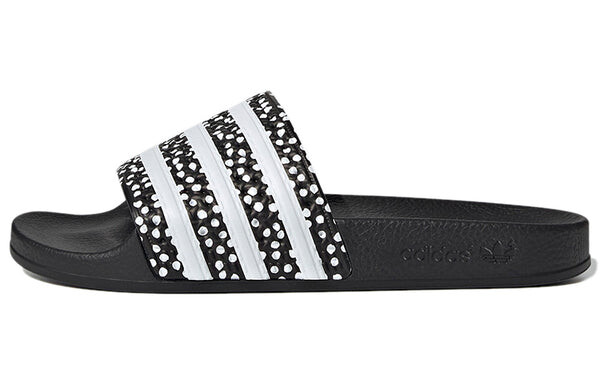 Тапочки adilette слайды Adidas, черный — фото 2